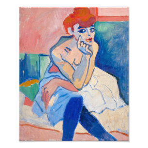 Impression Photo Une femme dans une chemise   Andre Derain  