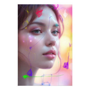 Impression Photo Une fille avec retouche minimaliste