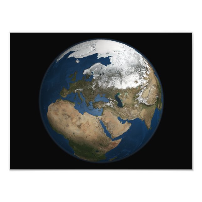 Impression Photo Une vision globale de l'Europe et de la Scandinavi (Devant)