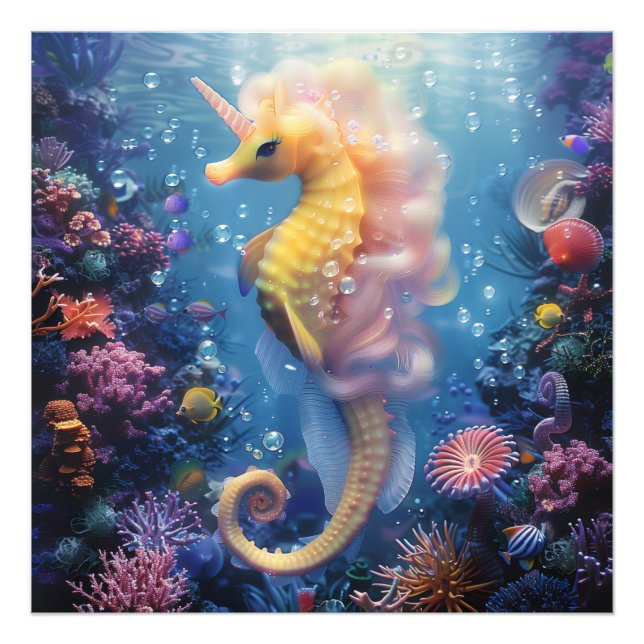 Impression Photo Unicorne de mer #2 (Devant)