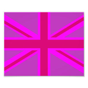 Impression Photo Union Jack fuchsia