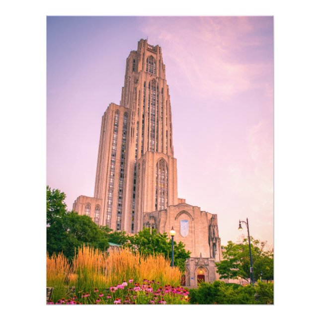 Impression Photo Université de Pittsburgh Cathédrale d'Apprentissag (Devant)