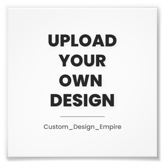 Impression Photo Upload Your Own Design Here | Custom Template (Devant)