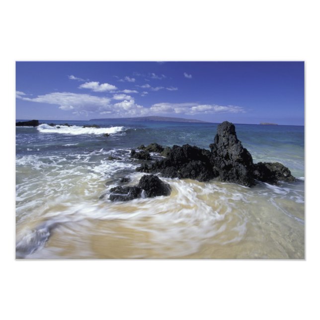 Impression Photo USA, Hawaii, Maui, Maui, Makena Beach, Surf sur (Devant)