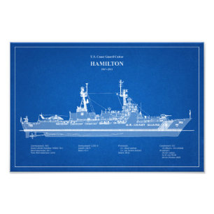 Impression Photo USCG Cutter Hamilton whec-715 - ABD
