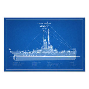 Impression Photo USCG Cutter Modoc wpg-46 - ABD