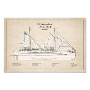 Impression Photo USCG Lighthouse Tender Columbine - SBD