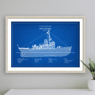 Impression Photo USCGC Escanaba wpc-77 - ABD