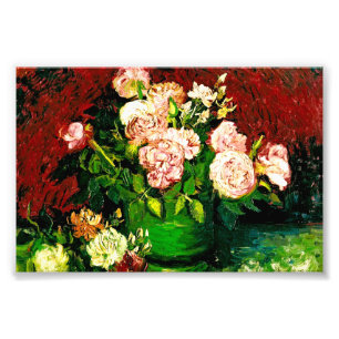 Impression Photo Van Gogh Bowl avec Peonies et Roses