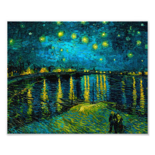 Impression Photo Van Gogh Nuit étoilée sur le Rhône