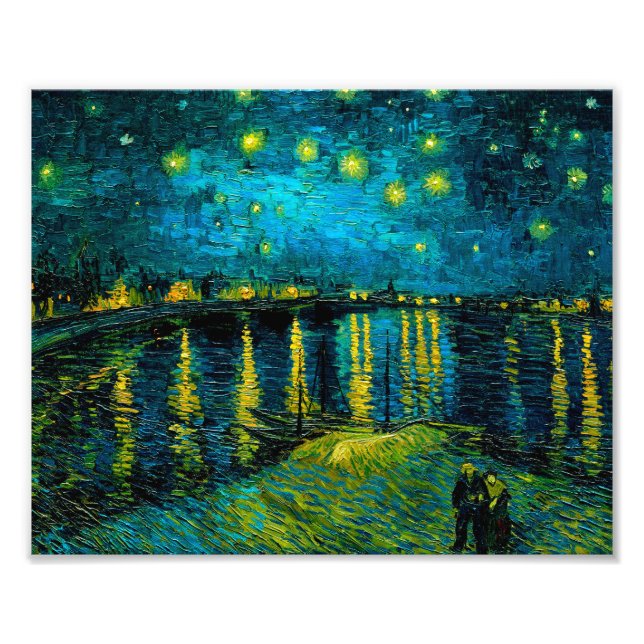Impression Photo Van Gogh Nuit étoilée sur le Rhône (Devant)