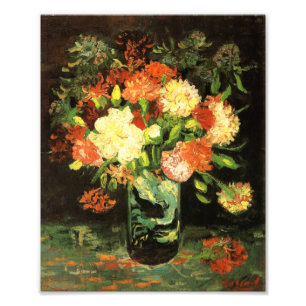 Impression Photo Van Gogh Vase avec oeillets Imprimer