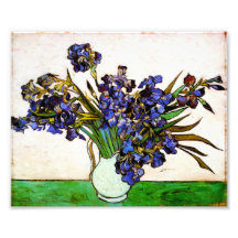 Van Gogh Vase d'Irises Imprimer