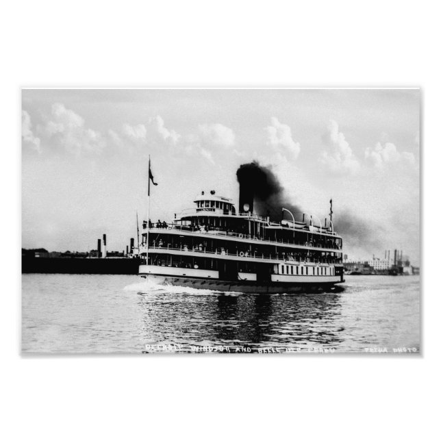 Impression Photo vapeur passagers des Grands Lacs Brittannia (Devant)