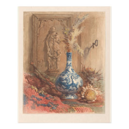 Impression Photo Vase chinoise et tournesol séché