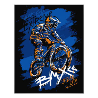 Impression Photo Vélo BMX streetwear graffiti urbain 