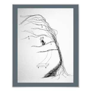 Impression Photo Vent par les arbres