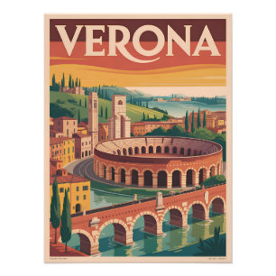 Impression Photo Vérone Italie vintage
