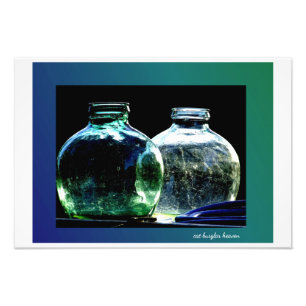 Impression Photo Verre vert et bleu