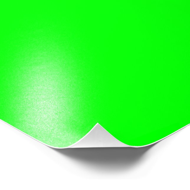 Impression Photo Vert Fluo Neon Couleur Personnaliser Ceci! (Coin)