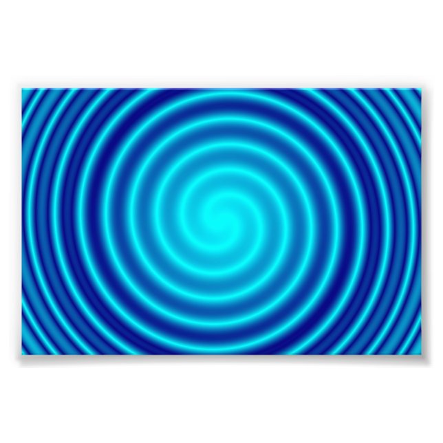 Impression Photo Vertigo bleu spirale (Devant)