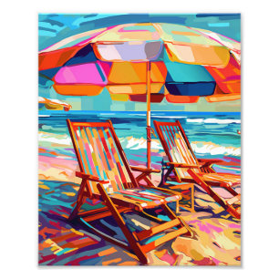 Impression Photo Vibes d'été sur la plage