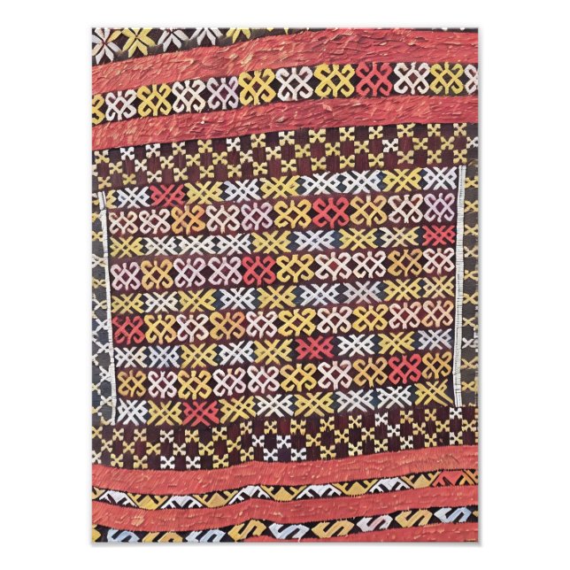 Impression Photo Vibrant Motif traditionnel textile (Devant)