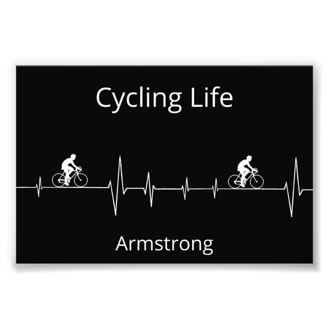 Impression Photo Vie cyclable, Heartbeat personnalisable (Devant)