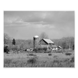 Impression Photo Vieille épreuve photographique noire et blanche d