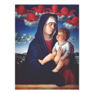 Impression Photo Vierge Marie et Enfant Art Religieux Classique