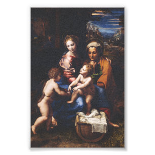 Impression Photo Vierge Marie et Enfant avec Jean-Baptiste