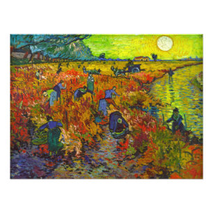 Impression Photo Vignoble rouge à Arles par Vincent van Gogh