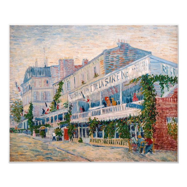 Impression Photo Vincent van Gogh - Le Restaurant de la Sirene (Devant)