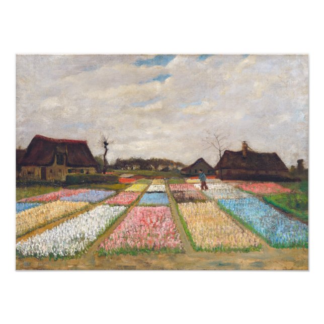 Impression Photo Vincent van Gogh - Lits à fleurs en Hollande (Devant)