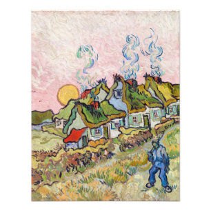 Impression Photo Vincent van Gogh - Maisons et personnage