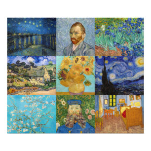 Impression Photo Vincent Van Gogh - Masterpieces Patchwork