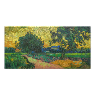 Impression Photo Vincent van Gogh - Paysage au Crépuscule