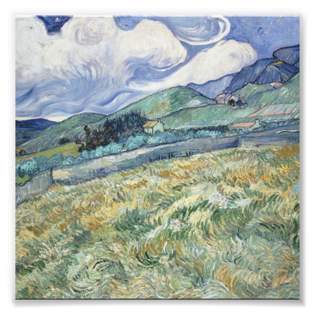 Impression Photo Vincent Van Gogh - Paysage de Saint-Rémy (Devant)