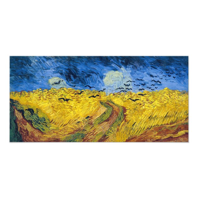 Impression Photo Vincent van Gogh - Wheatfield with Crows (Devant)