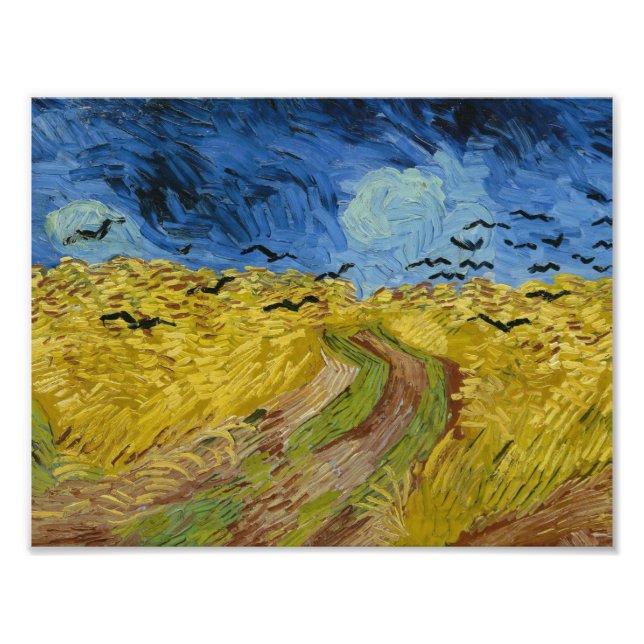 Impression Photo Vincent van Gogh - Wheatfield with Crows (Devant)