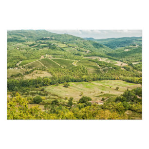 Impression Photo Vineyards landscapes in the morning in Chianti.