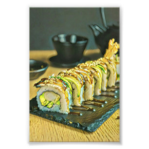 Impression Photo Vintage cadeau sushi