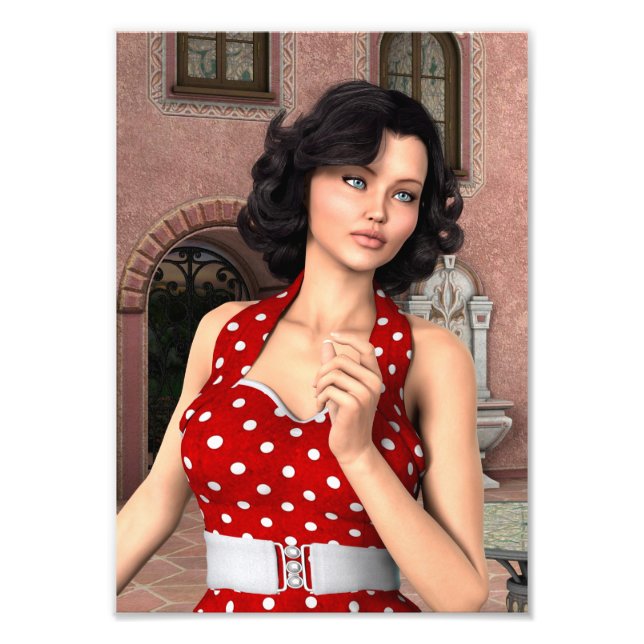 Impression Photo Vintage femme (Devant)