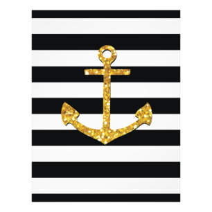 Impression Photo Vintage Golden Anchor