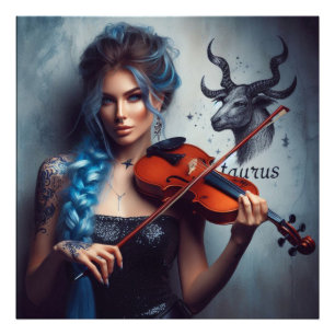 Impression Photo Violon musicien Taurus Zodiac
