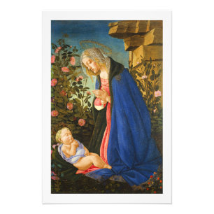 IMPRESSION PHOTO VIRGIN ADORER DORMIR CHRIST ENFANT