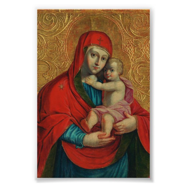 Impression Photo Virgin Mary and Jesus Child by Jan Rombauer (Devant)
