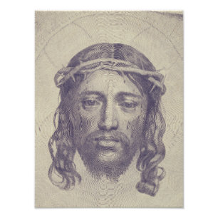 Impression Photo Visage du Christ sur le voile de Sainte Véronique