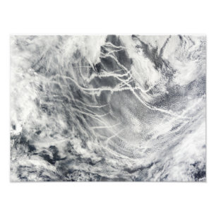 Impression Photo Voies de bateau dans l'océan pacifique