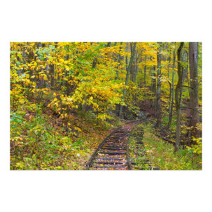Impression Photo Voies ferroviaires anciennes, Blue Ridge Parkway,